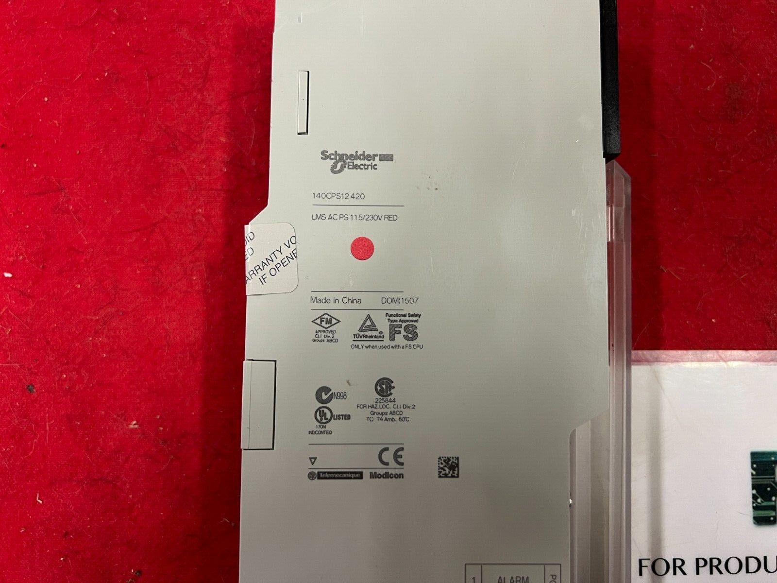 140CPS12420 USED TESTED Modicon AC Power Sply 140-CPS-124-20 op