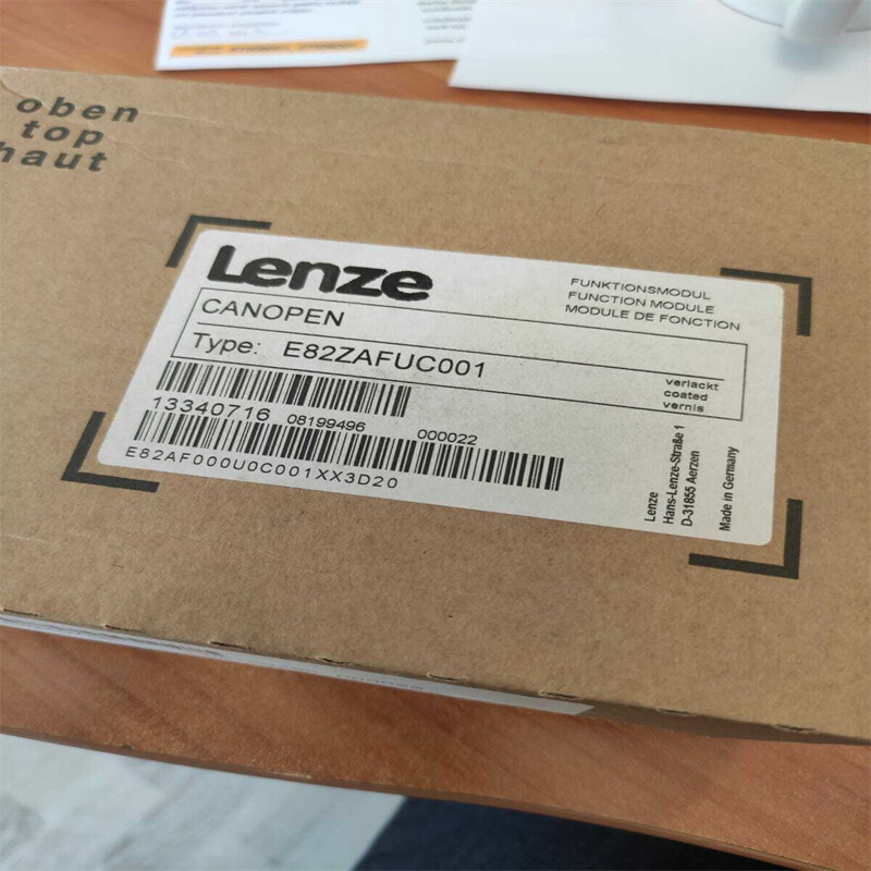 E82ZAFUC001 Lenze 8200 CANopen PT Function Module Ship Via DHL