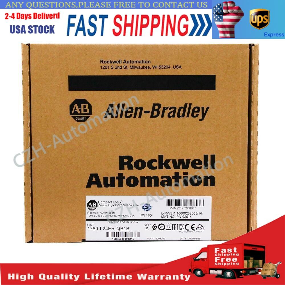Allen-Bradley CompactLogix 1769-L24ER-QB1B 750KB DI/O Controller 1769L24ERQB1B