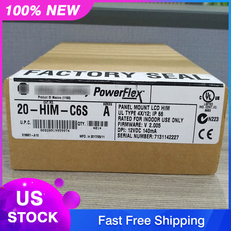 20-HIM-C6S Panel Mount LCD Motor Control 20HIMC6S New Allen-Bradley US Free Tax