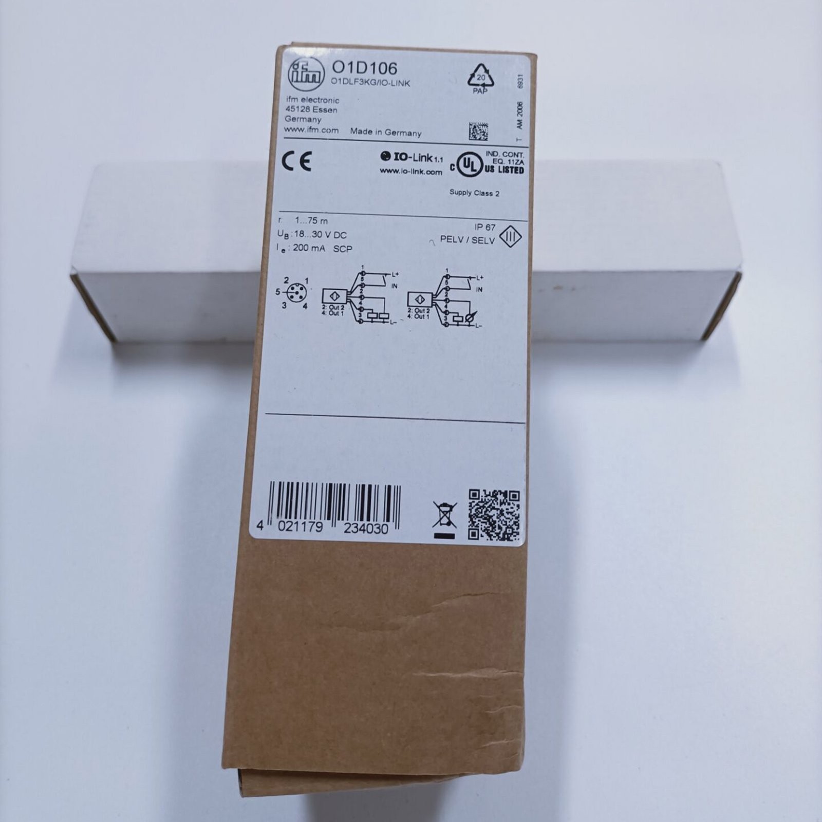 1PCS New IFM O1D106 Laser Distance Sensor In Box Free Shipping#QW