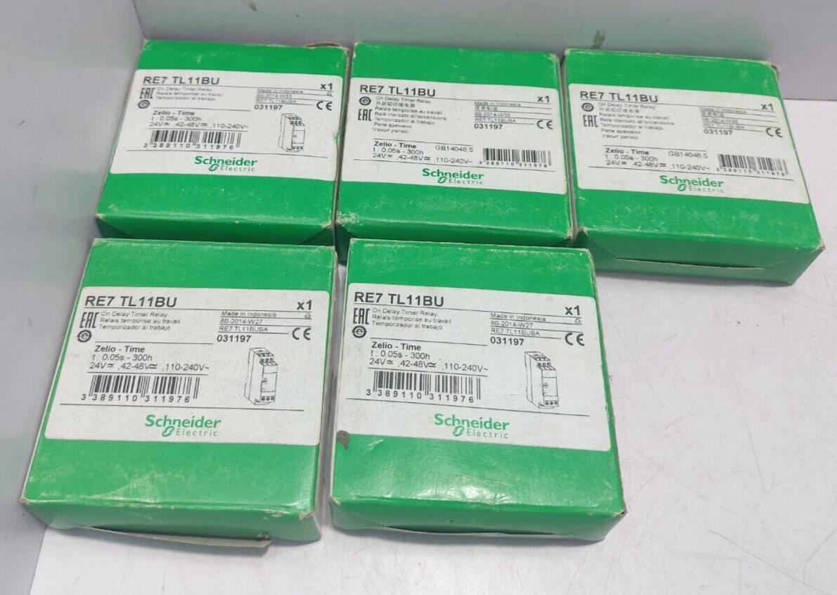 Schneider RE7TL11BU On Delay Timer Relay RE7 TL11BU