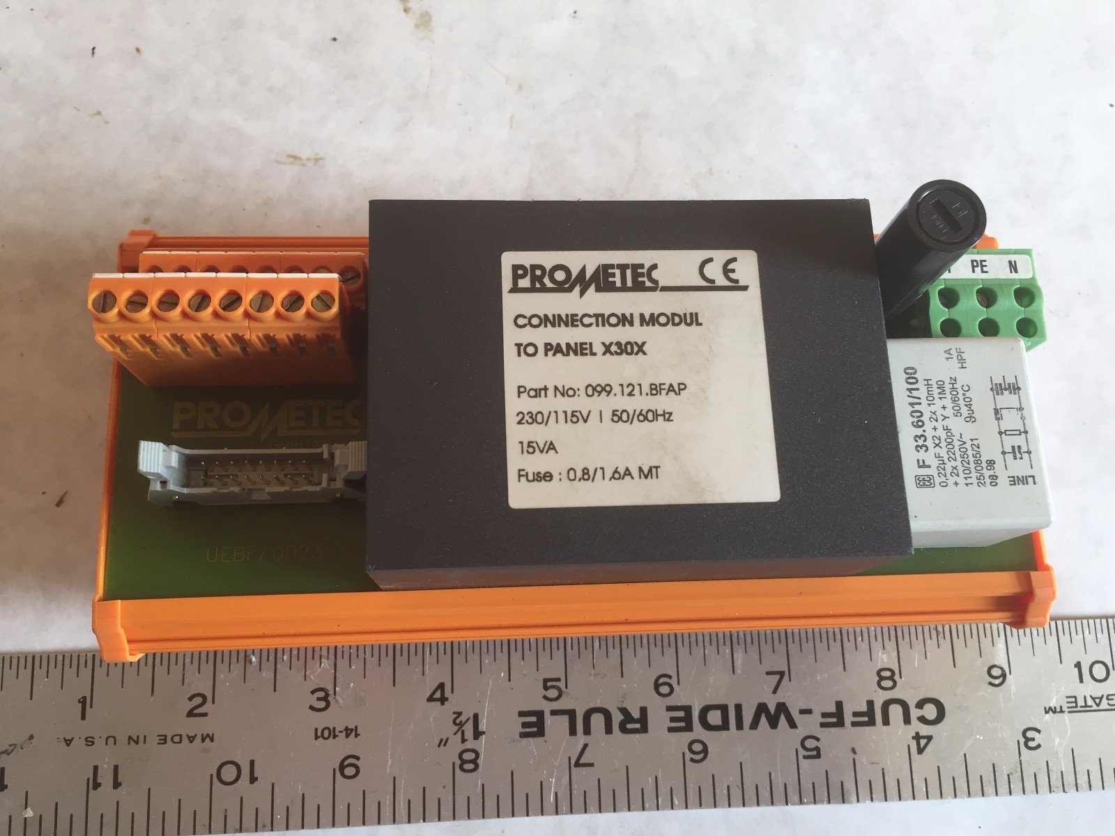 NEW PROMETEC 099.121.BFAP,00 13 025599 CONNECTION MODULE TO PANEL X30X,AM