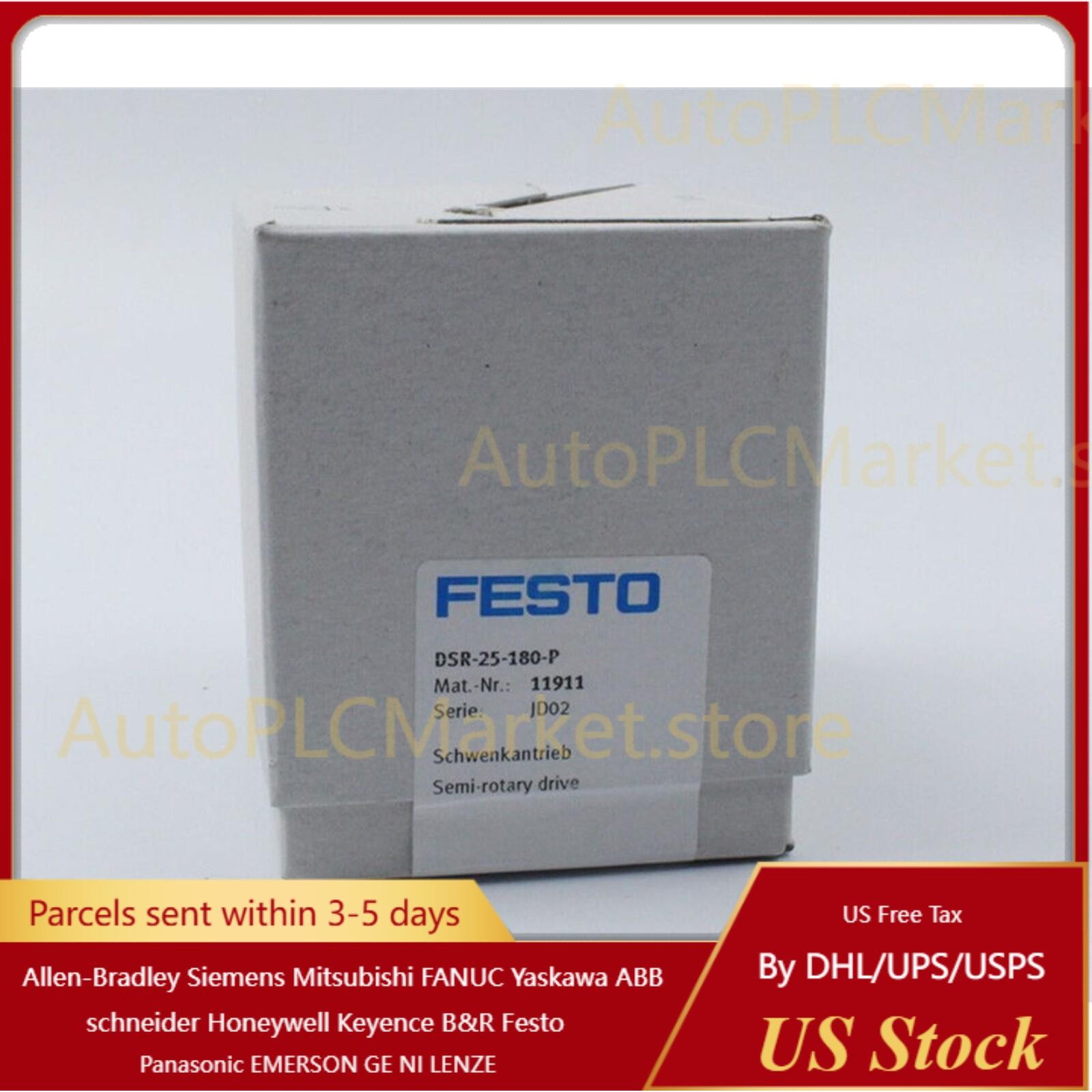 US FREE TAX New Festo DSR-25-180-P 11911 Semi-rotary drive