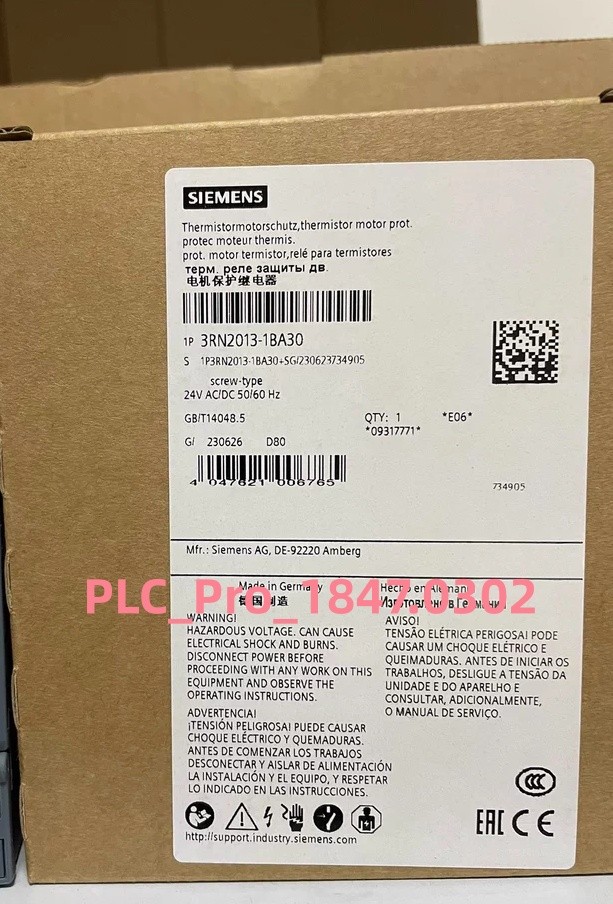 1PCS Brand New SIEMENS 3RN2013-1BA30 Motor Protection Relay 24V AC/DC Fast ship
