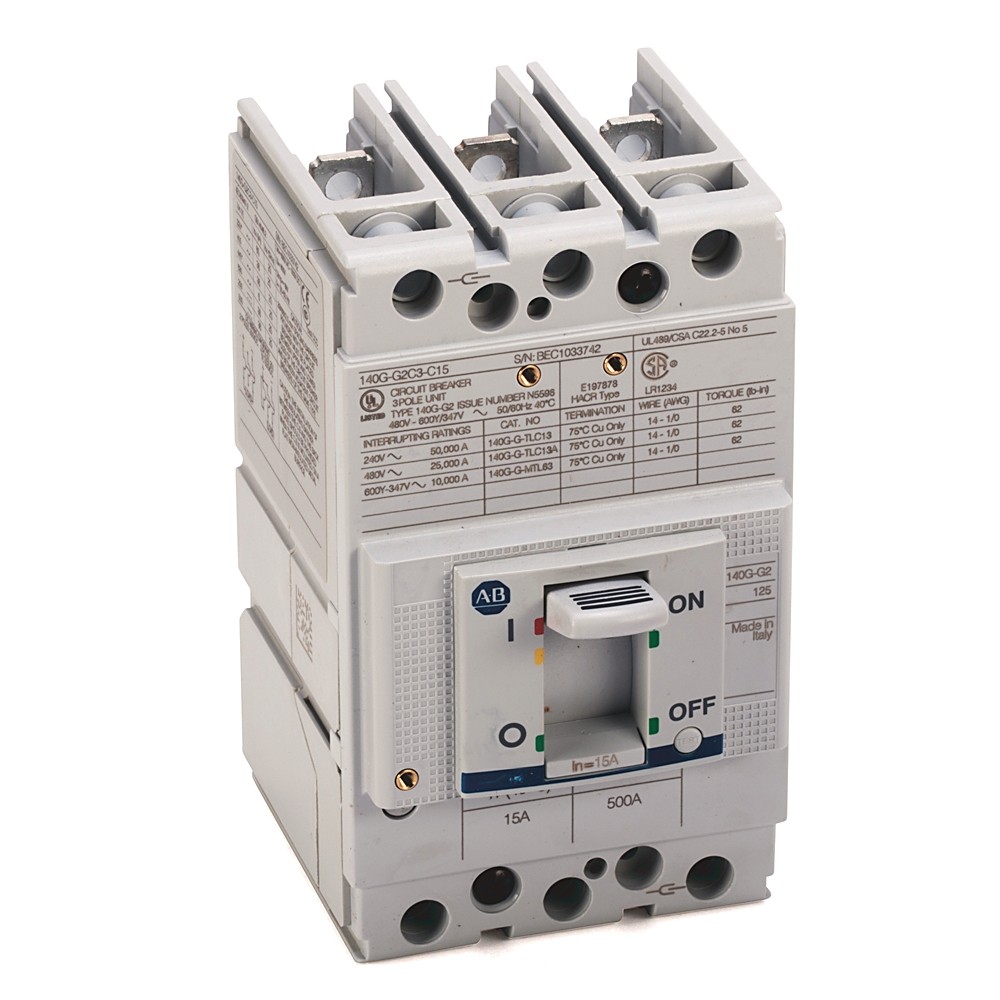 New 140G-G2C3-C15 Allen Bradley 140G 125A Frame Molded Case 15 A Circuit Breaker