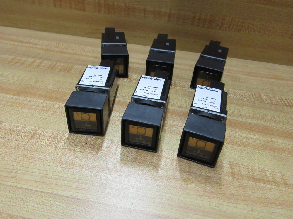 Allen Bradley 800MB-CPA16 Button Black/Orange (Pack of 6)