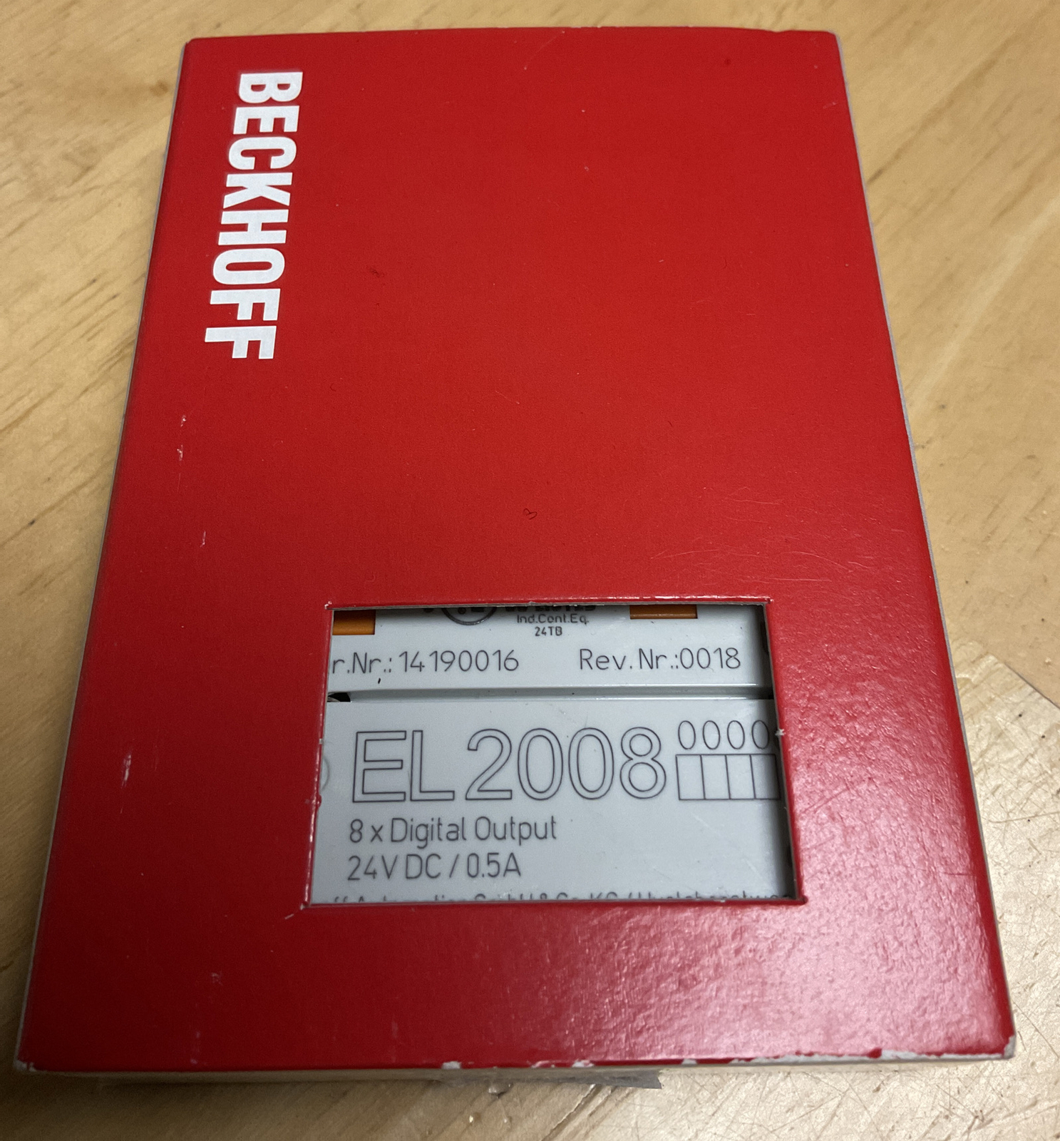 New BECKHOFF EL2008 EL2008-0000 8X 24VDC Digital Output Terminal FREE SHIPPING