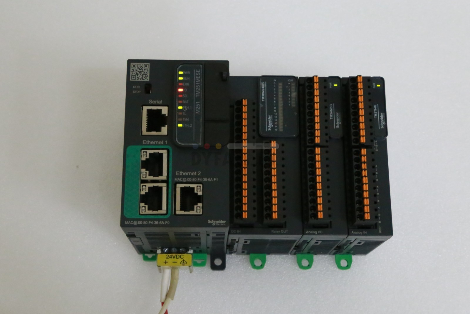 0.3k SCHNEIDER Used TM3AM6G Analog I/O Module PLC-I-3645=9T24