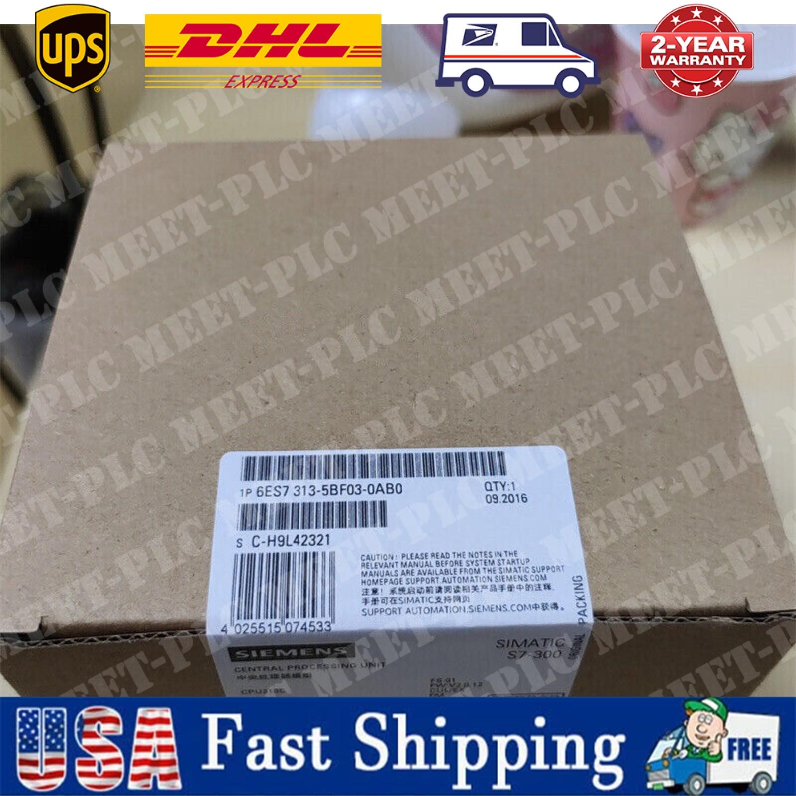 1PC Brand New Siemens 6ES7313-5BF03-0AB0 6ES7 313-5BF03-0AB0 w/ 1 YEAR WARRANTY