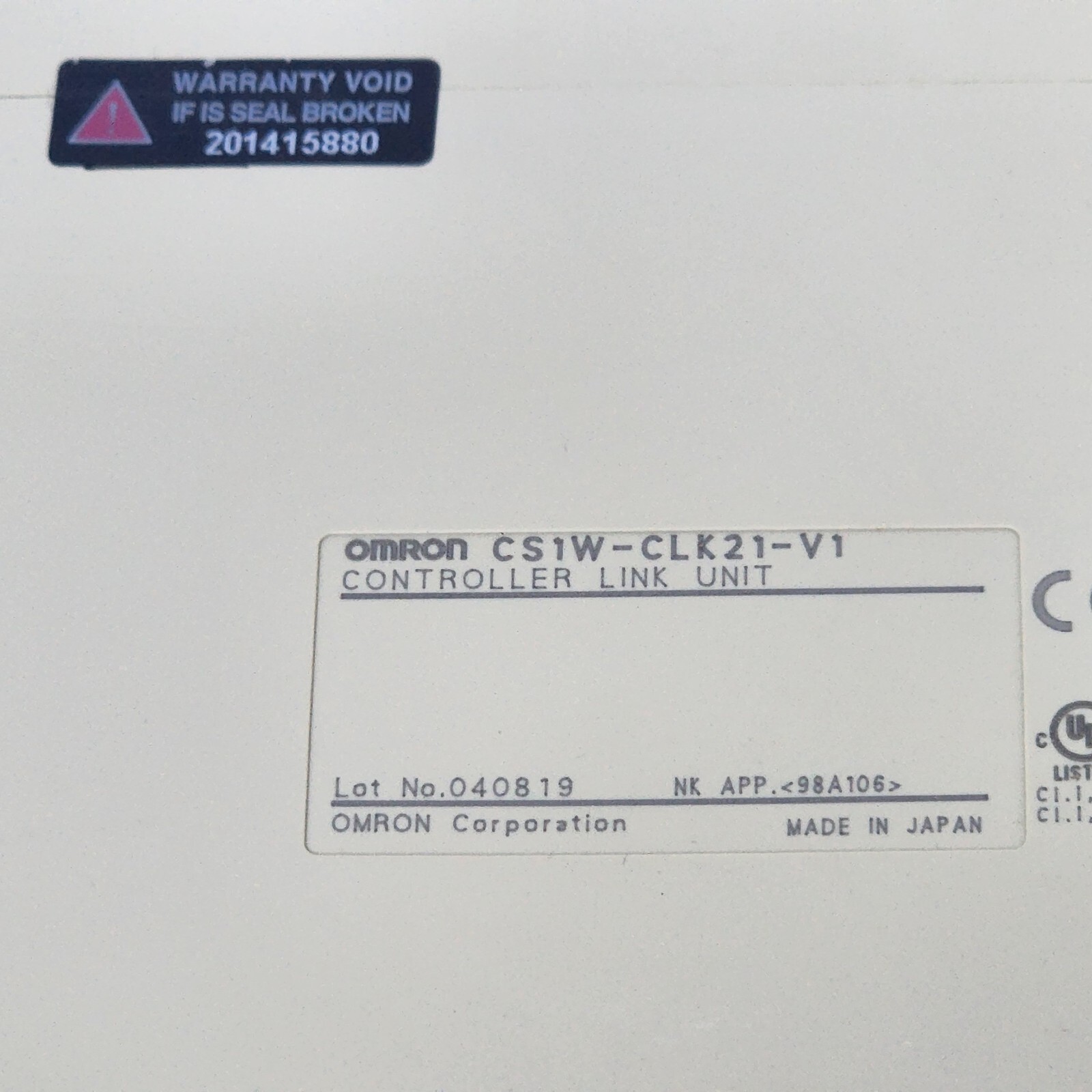 OMRON CS1W-CLK21-V1 CONTROLLER LINK UNIT LOT OF 2 TESTED WORKING FREE SHIP