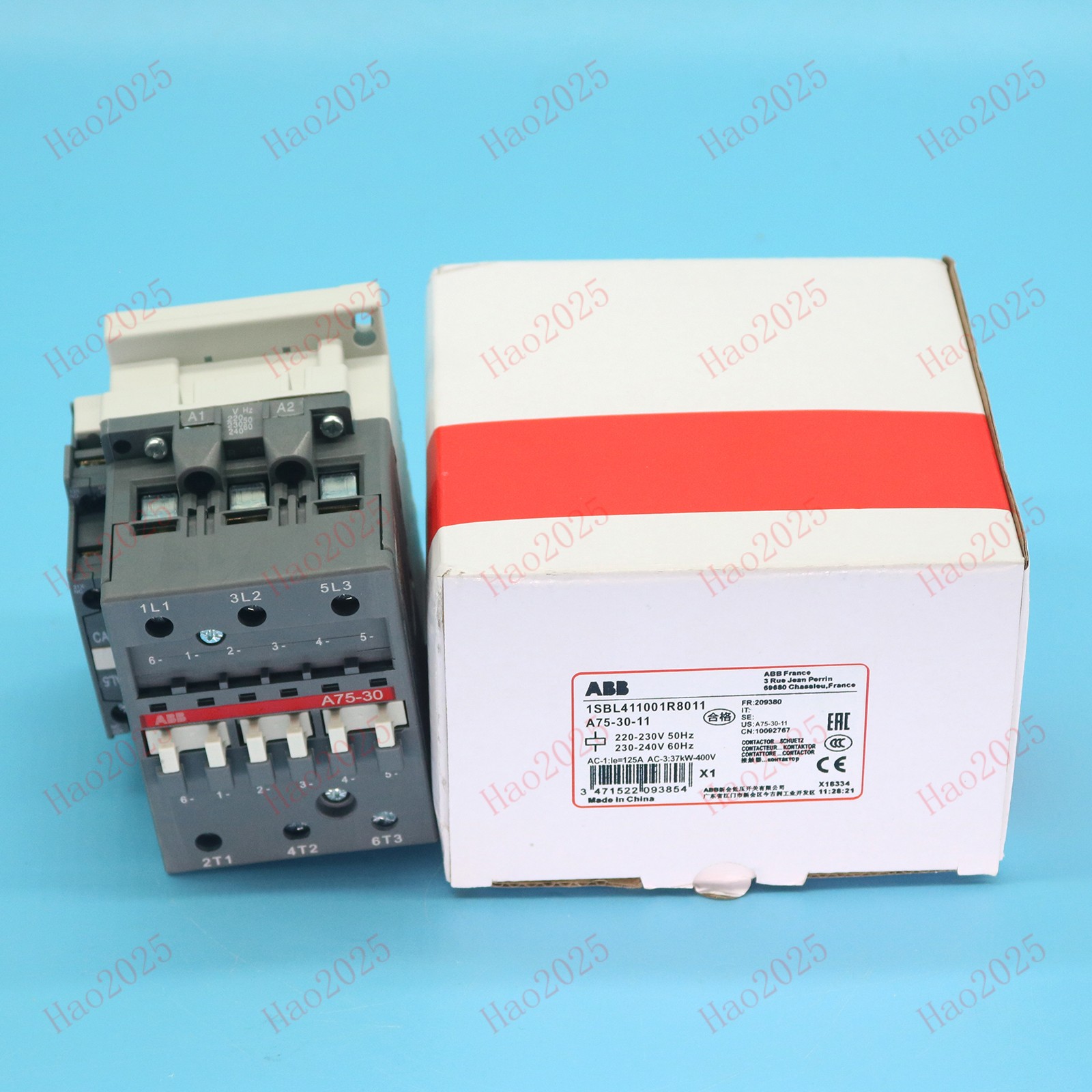 A75-30-11 1SBL411001R8011 220V New Contactor DHL SHIPPING