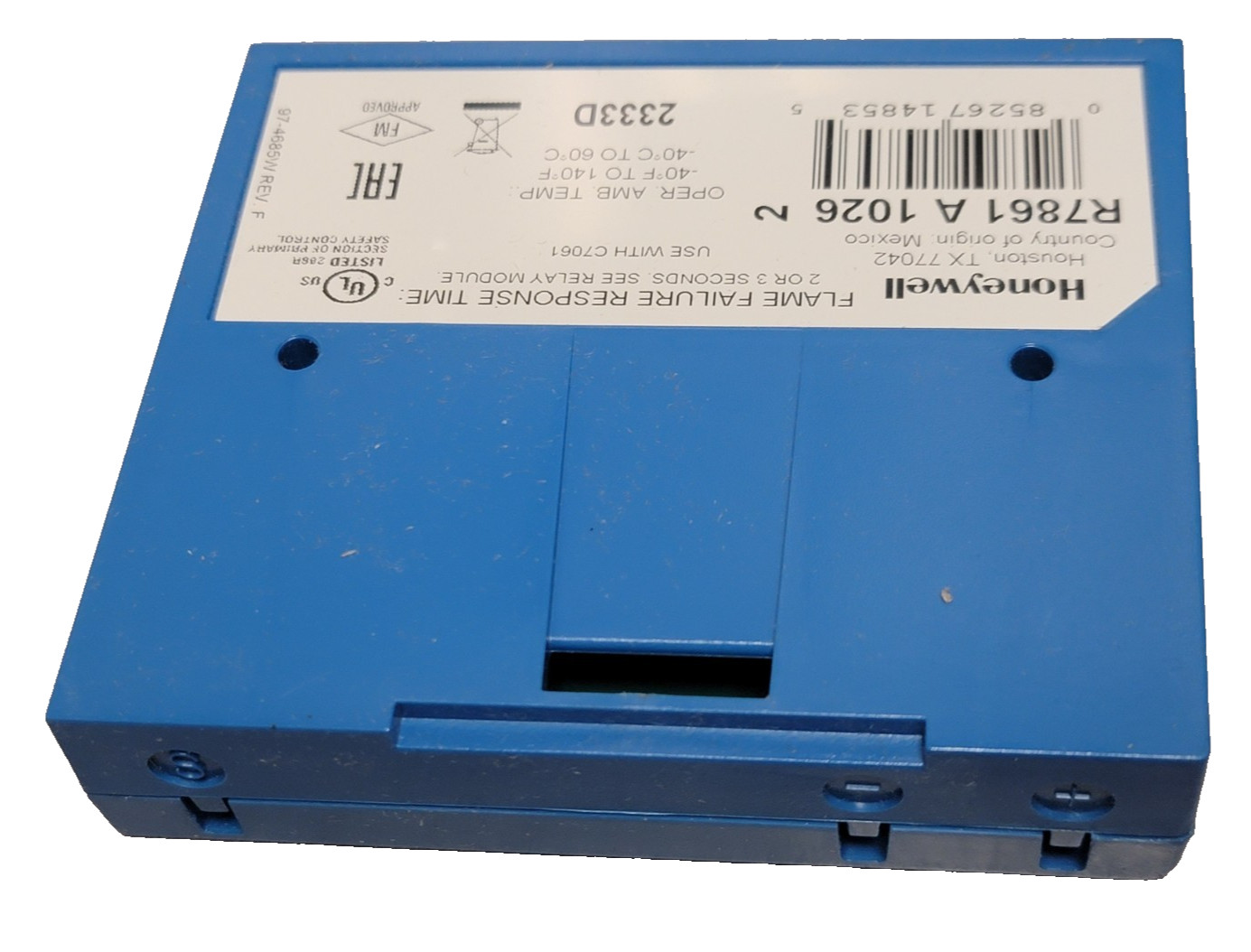 Honeywell R7861 A 1026 Dynamic Self-Check Ultraviolet Amplifier