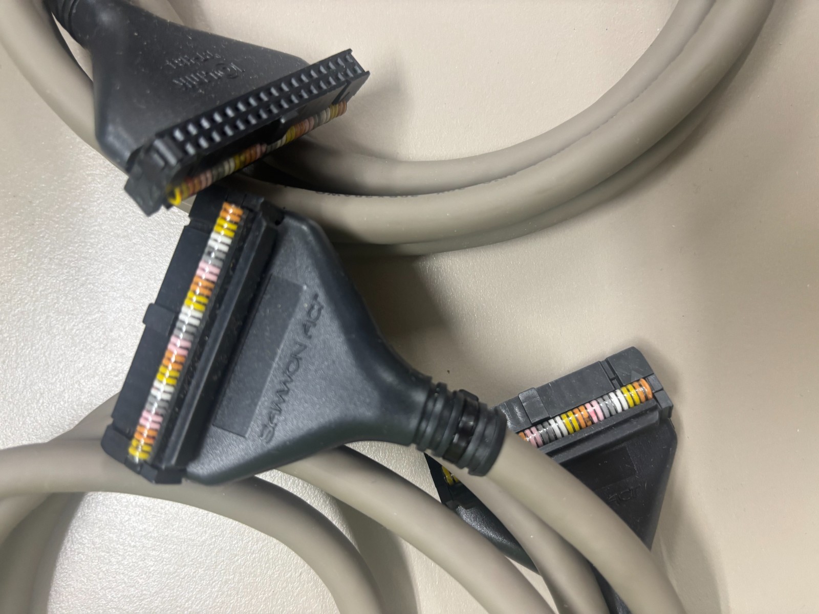 Lot of 2 Samwon ACT IOLINK C34HH-15S PLC I/O Cable NOS
