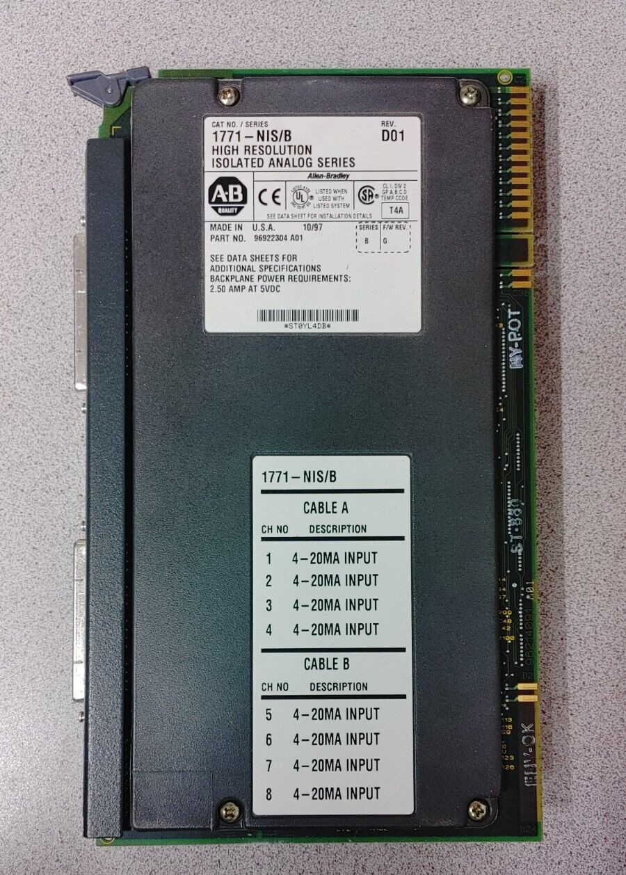 1771-NIS/B REV D01 HIGH RESOLUTION ISOLATED ANALOG WOW!! READ!!