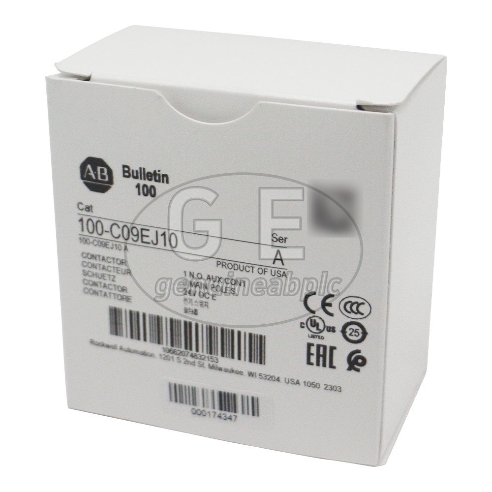 New 100-C09EJ10 Ser/A IEC Contactor 9Amp 24VDC AB100C09EJ10 Allen-Bradley
