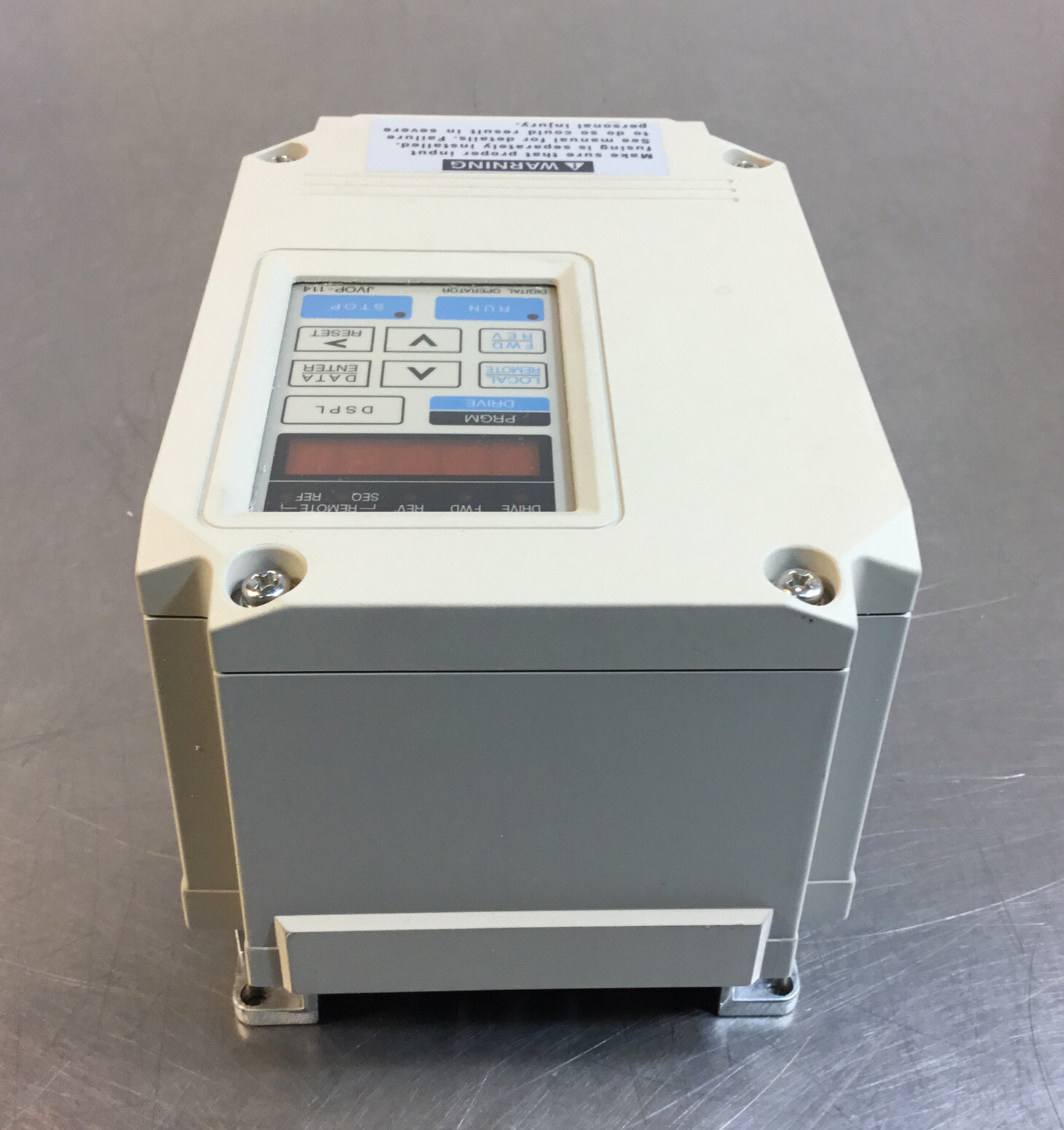 YASKAWA ELECTRIC CIMR-PCU20P2 Drive 0.25HP 0-230VAC 1.5A 0-400Hz (1D-06)