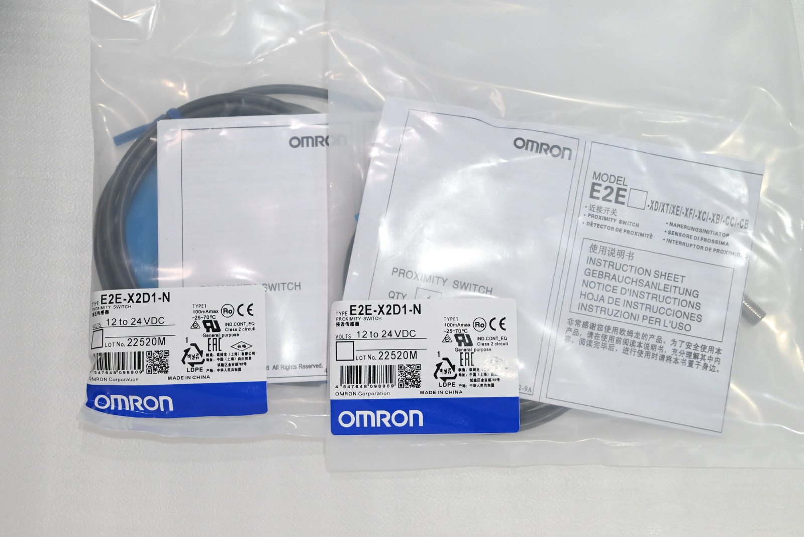 1PC New Omron E2E-X2D1-N/E2EX2D1N Prox Switch 2mm NPN 10-30VDC IP67 US Stock