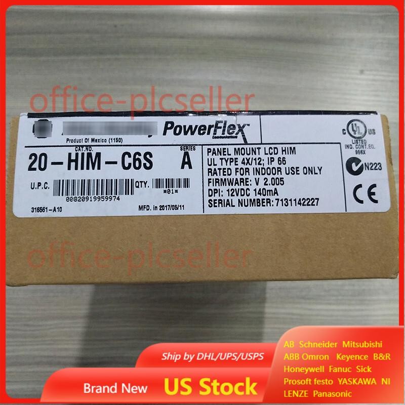 20-HIM-C6S Panel Mount LCD Motor Control 20HIMC6S New Allen-Bradley US Free Tax