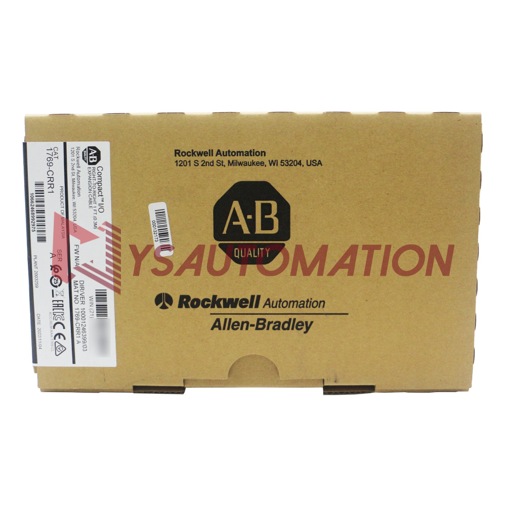 Allen Bradley 1769-CRR1 CompactLogix Right-To-Right Cable NEW AB1769CRR1