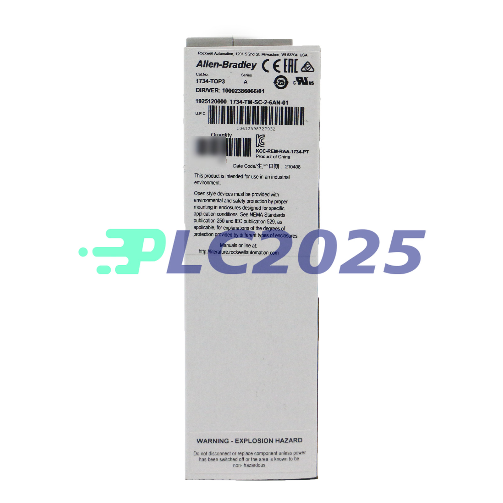 NEW Allen Bradley 1734-TOP3 POINT I/O Terminal Base 1734TOP3