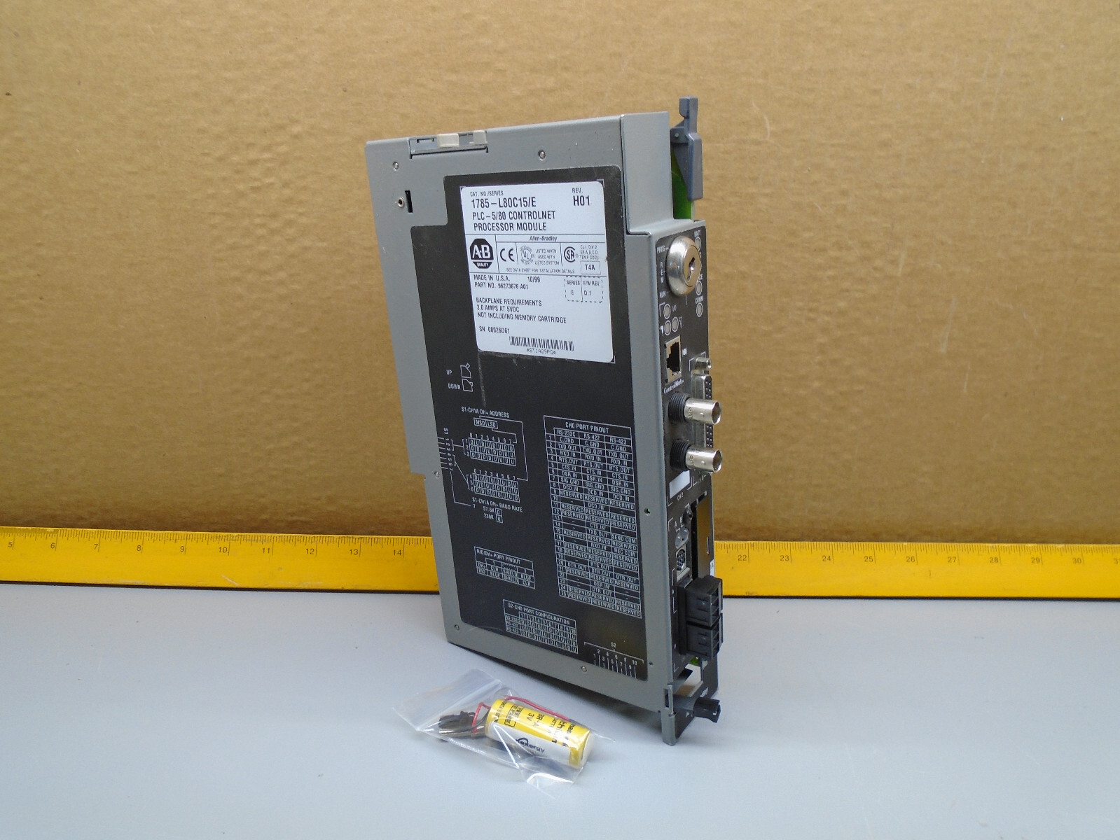 1785-L80C15 /E Allen Bradley PLC 5 Controlnet PLC Read Description N132