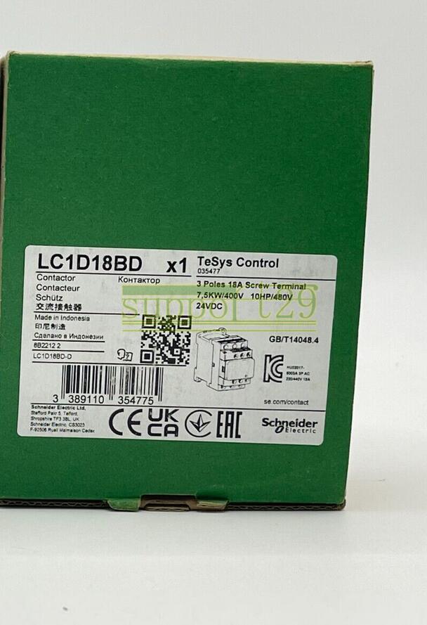 ONE Contactors LC1D18BD New