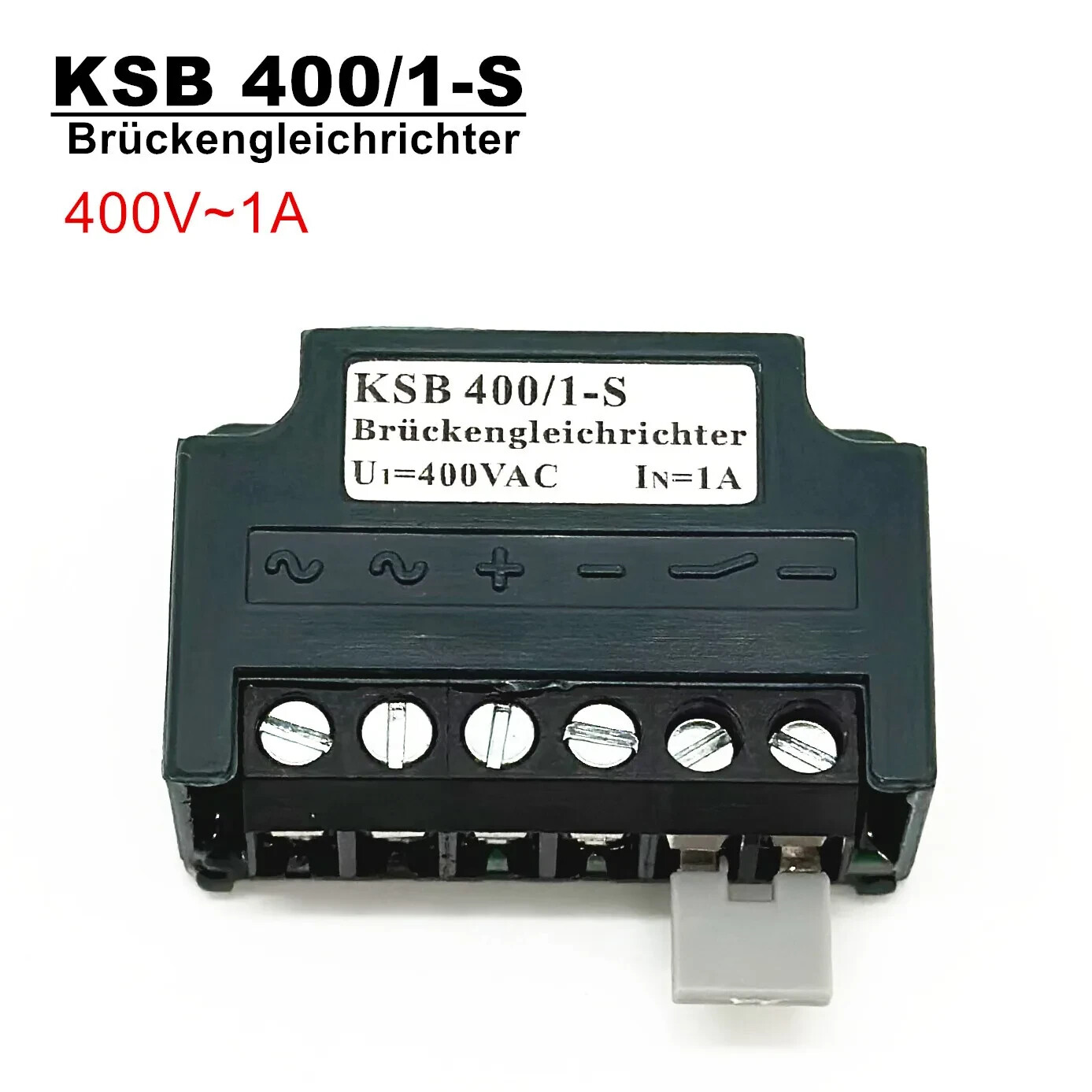 1PC Motor brake rectifier module KSB 400/1-S U1=400VAC IN=1A