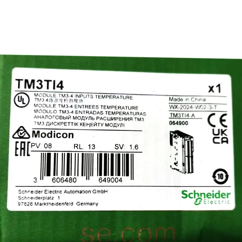 Brand New Original Schneider TM3TI4 PLC Expansion Module Controller