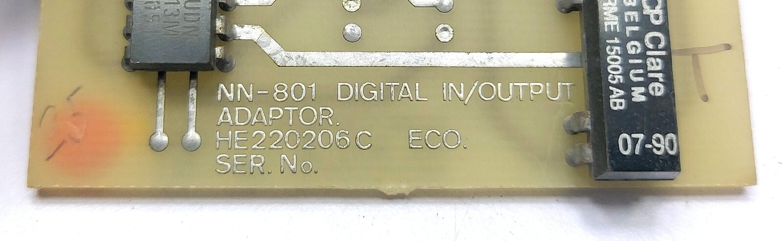 Norcontrol Automation NN-801 Digital IN/Output Adaptor Card HE220206C