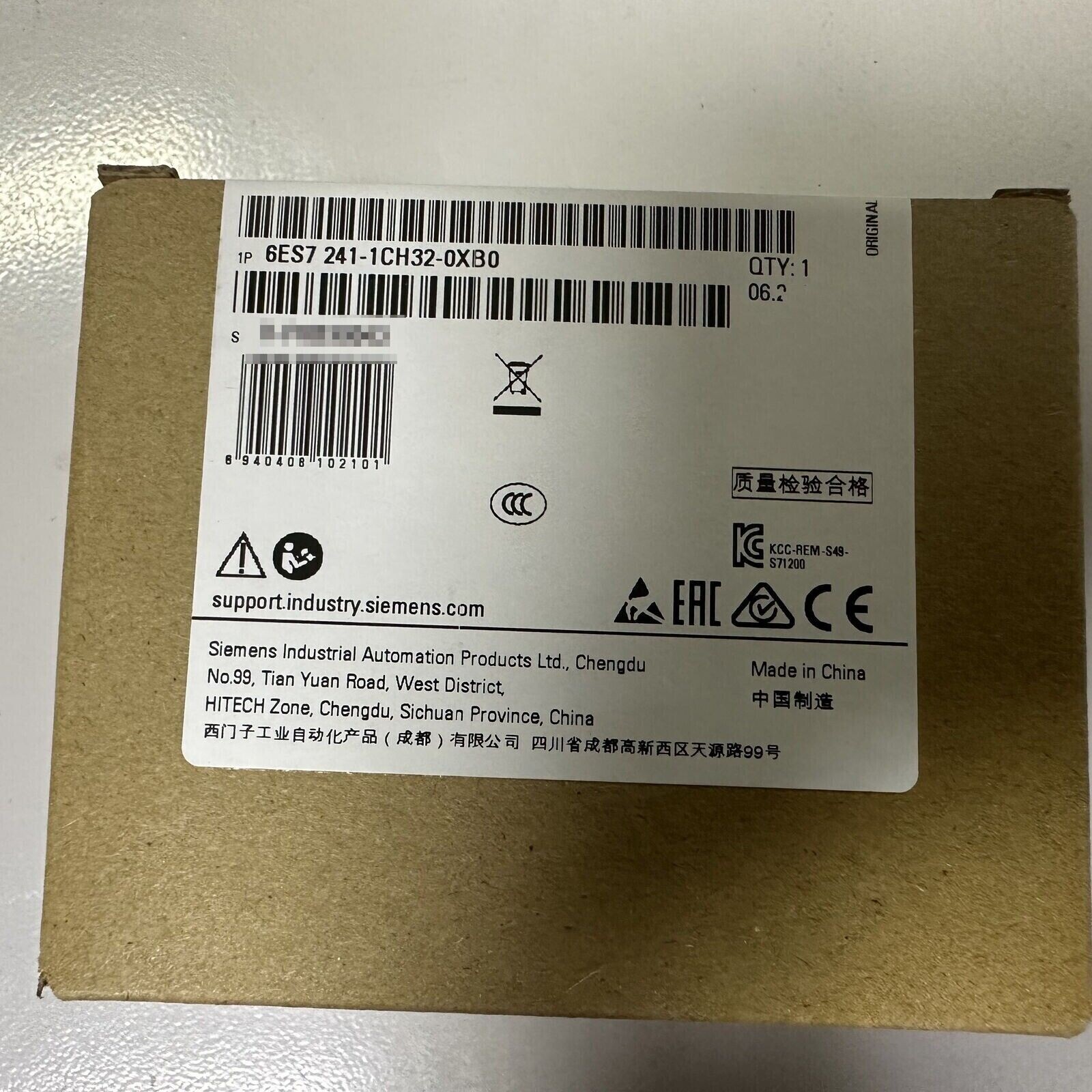 New Siemens 6ES7241-1CH32-0XB0 SIMATIC S7-1200 CM 1241 6ES7 241-1CH32-0XB0