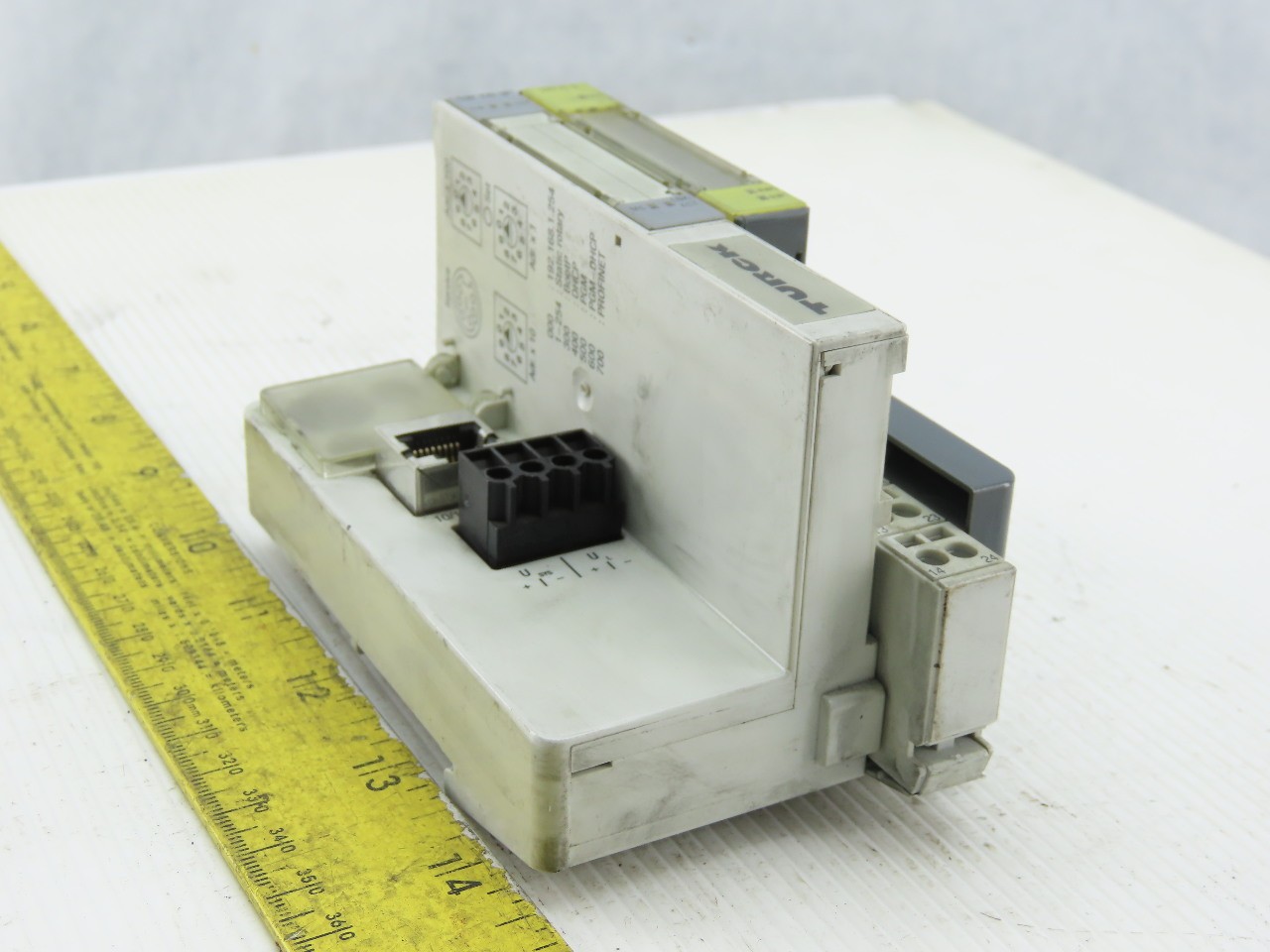 Turck BL20-GW-EN-IP Gateway Ethernet Module W/BL20-2FRID-S DIN Rail Mount