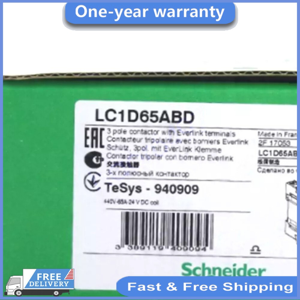 LC1D65ABD 1PC Contactor 65A New In Box Expedited Shipping Good quality