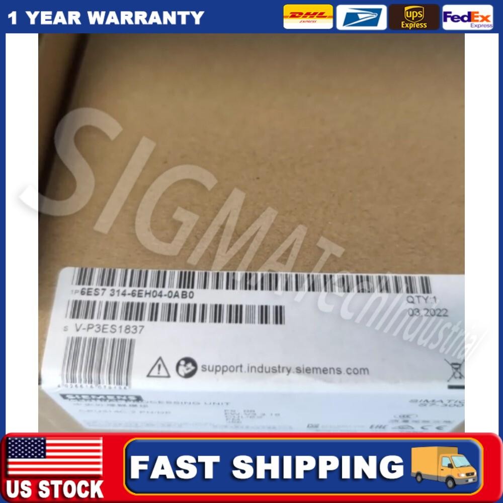 New Siemens 6ES7 314-6EH04-0AB0 6ES7314-6EH04-0AB0 CPU 314C-2PN/DP US FREE TAX