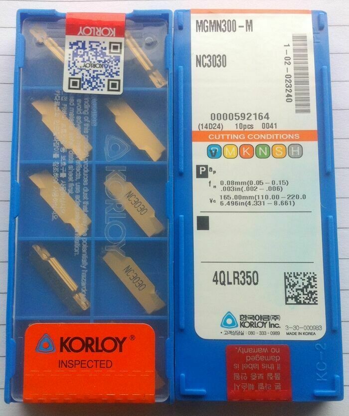 MS 10pcs MGMN300-M NC3030 high quality.= KORLOY Sumitomo 60-80%