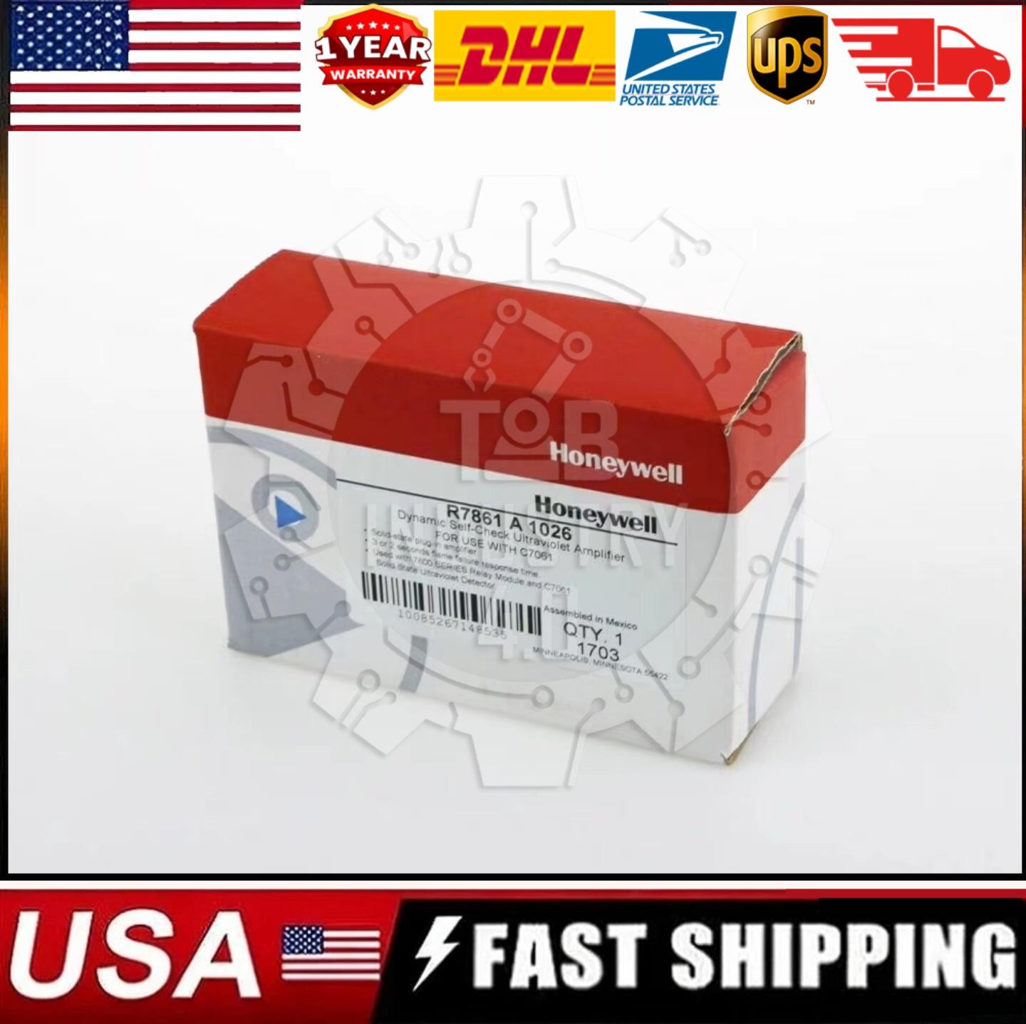 r7861a1026 Combustion controller flame signal amplifier fast ship US Free TAX
