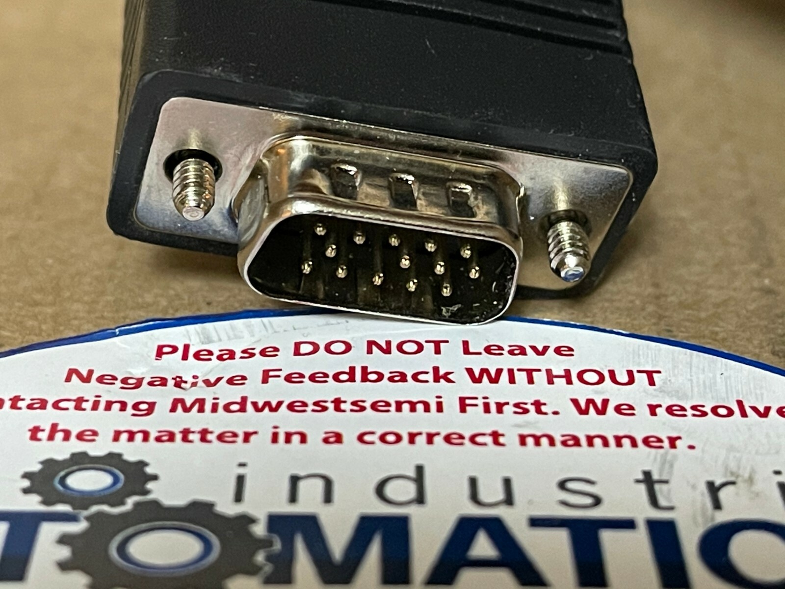 NEW 75FT COMPUTER CABLE COPARTNER E119932-U AWM 2919 14PIN M/M BLACK SHIPSAMEDAY