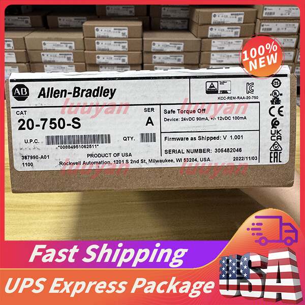 20-750-S Safe Torque Off Option Module New Sealed Allen-Bradley Fast Ship