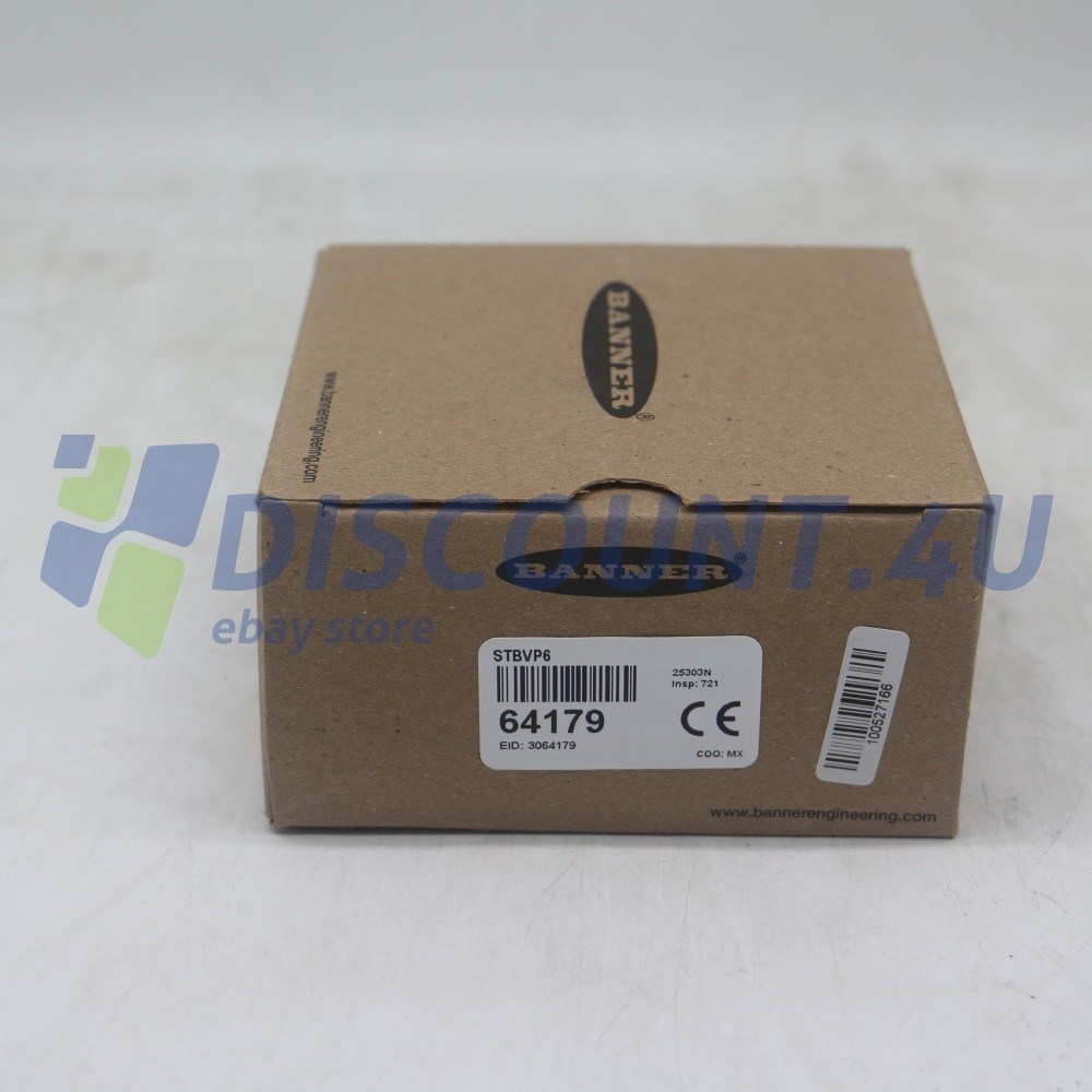 New STBVP6 Banner Engineering 64179 Safety Touch Buttons