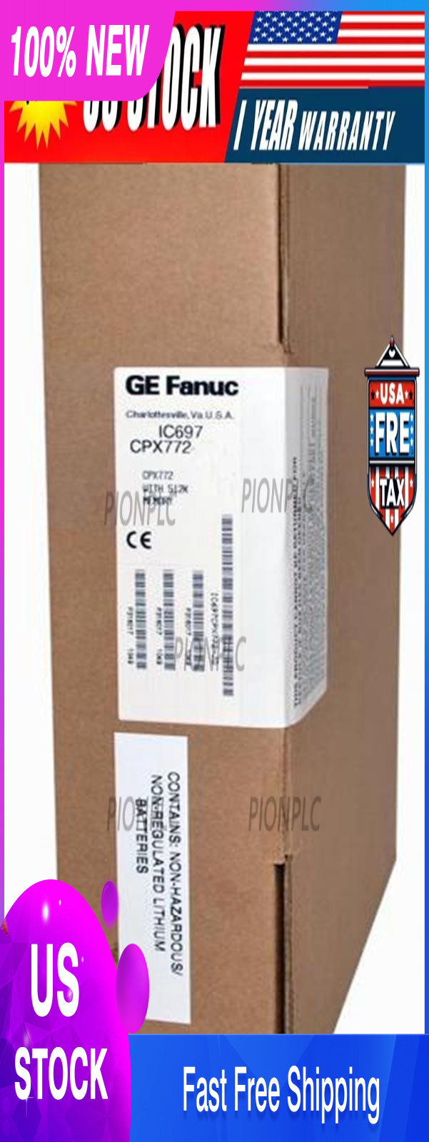 New In Box IC697CPX772 GE CPU
