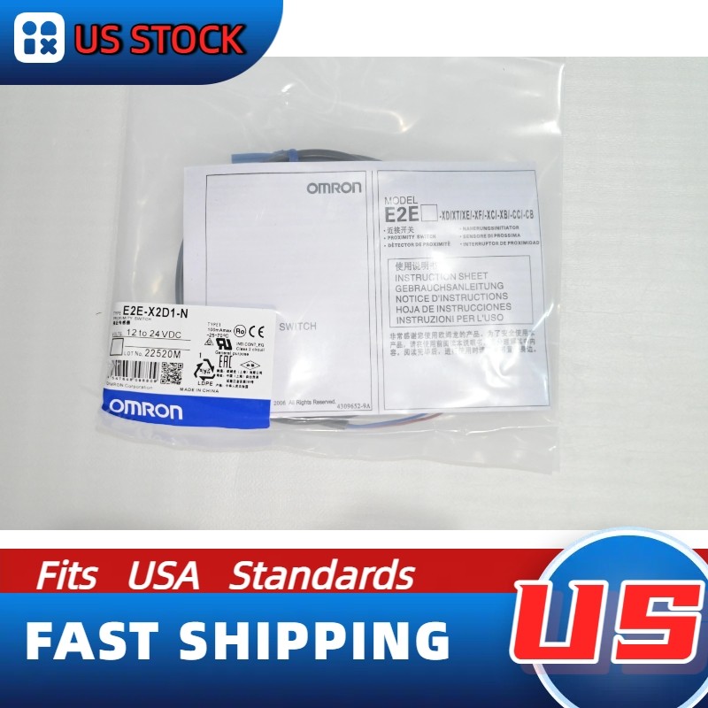 1PC New Omron E2E-X2D1-N/E2EX2D1N Prox Switch 2mm NPN 10-30VDC IP67 US Stock