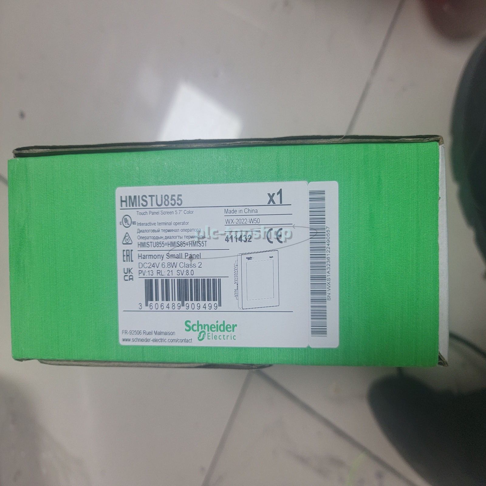 Schneider New In Box HMI HMISTU855 Operator Interface Touch Panel PLC