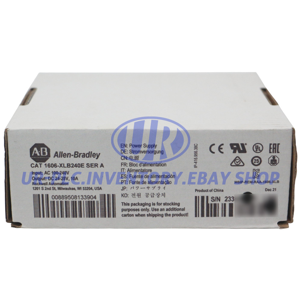 New Allen Bradley 1606-XLB240E Basic Power Supply 90-264V AC Input Voltage