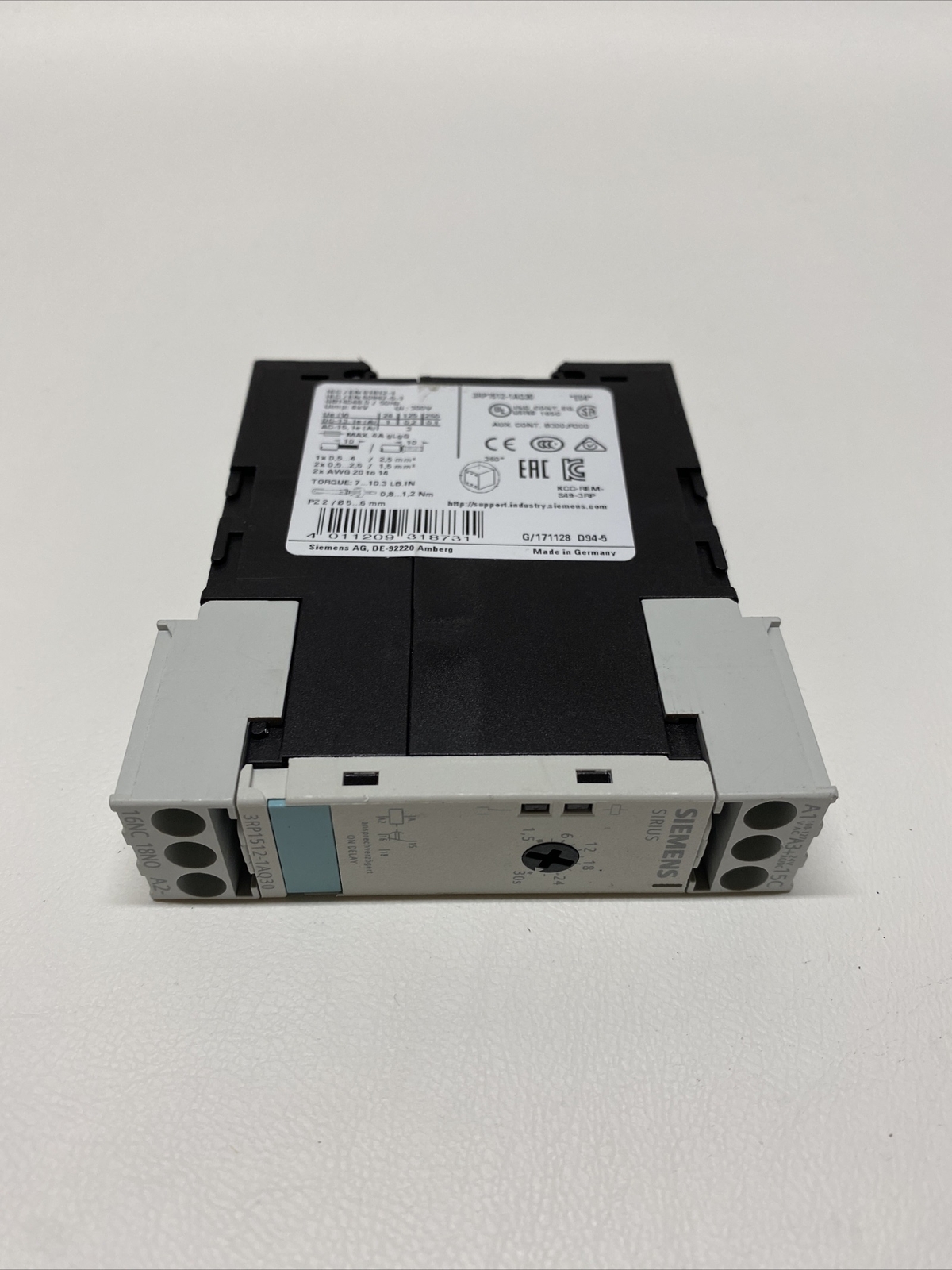 NEW Siemens 3RP1512-1AQ30 Time Relay