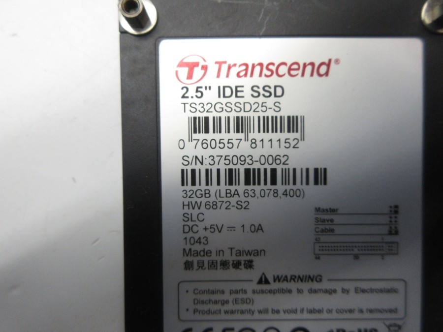 TRANSCEND TS32GSSD25-S 5V 1.0A NSNP