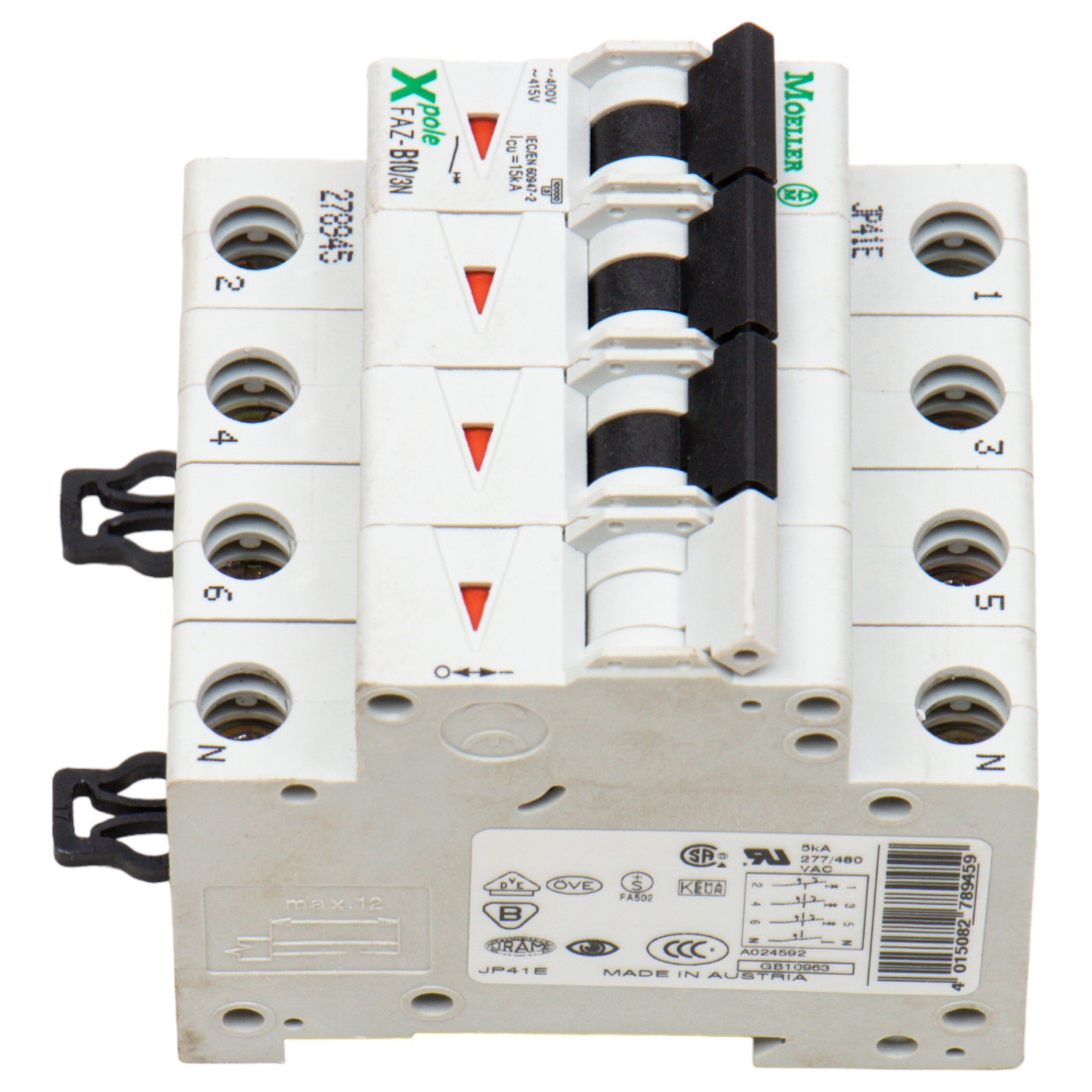 MOELLER FAZ-B10/3N, Circuit Breaker, FAZ-B10/3N, FAZB10/3N, Not Applicable Us…