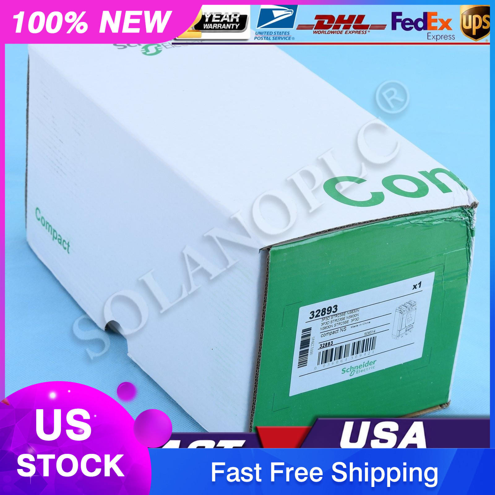IPC New Schneider NS630N 3P 630A STR23SE Breaker Expedited Shipping