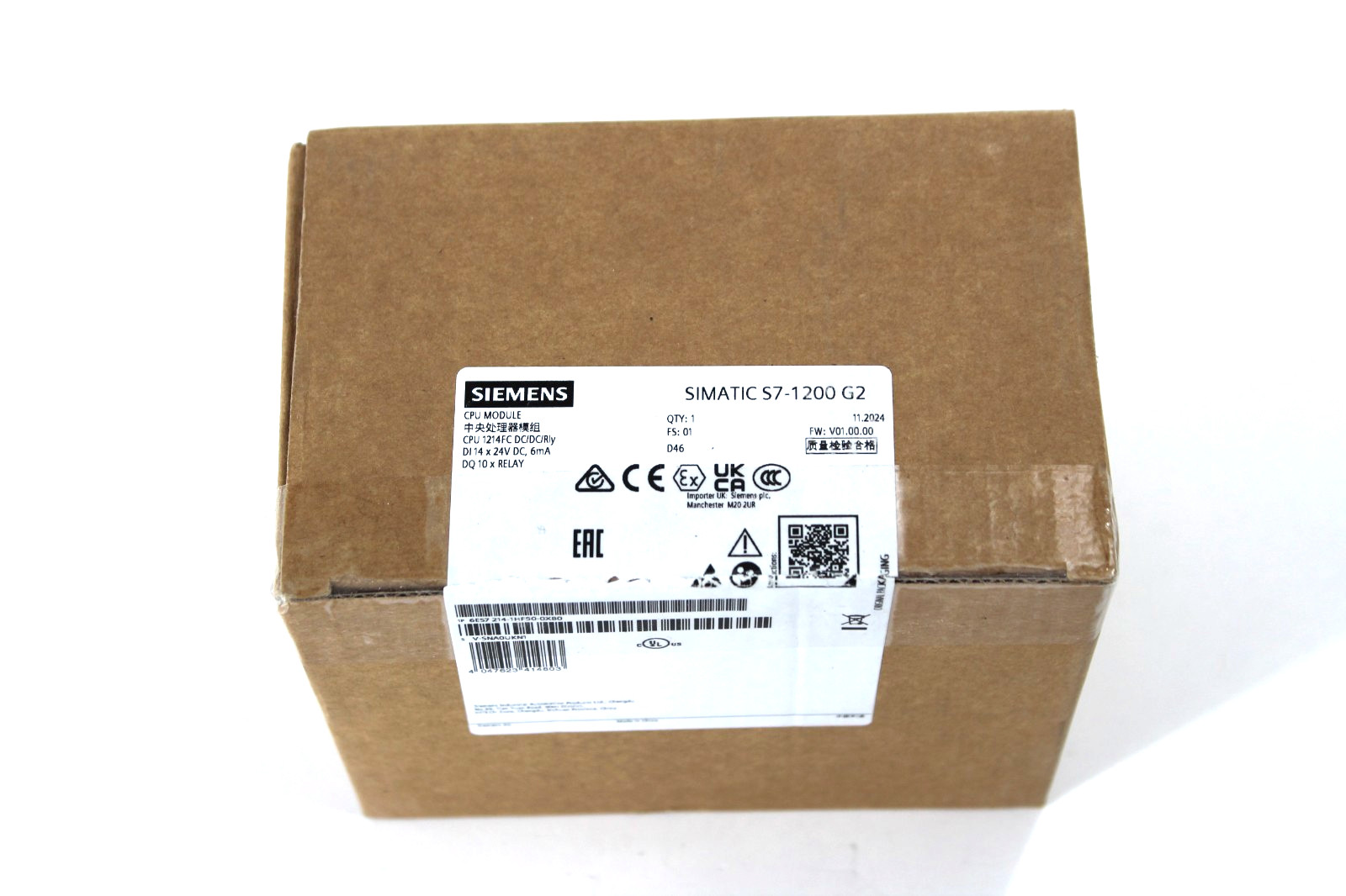 SIEMENS SIMATIC S7-1200 G2 CPU Module – Brand New – MFR 11/2024 – Authentic