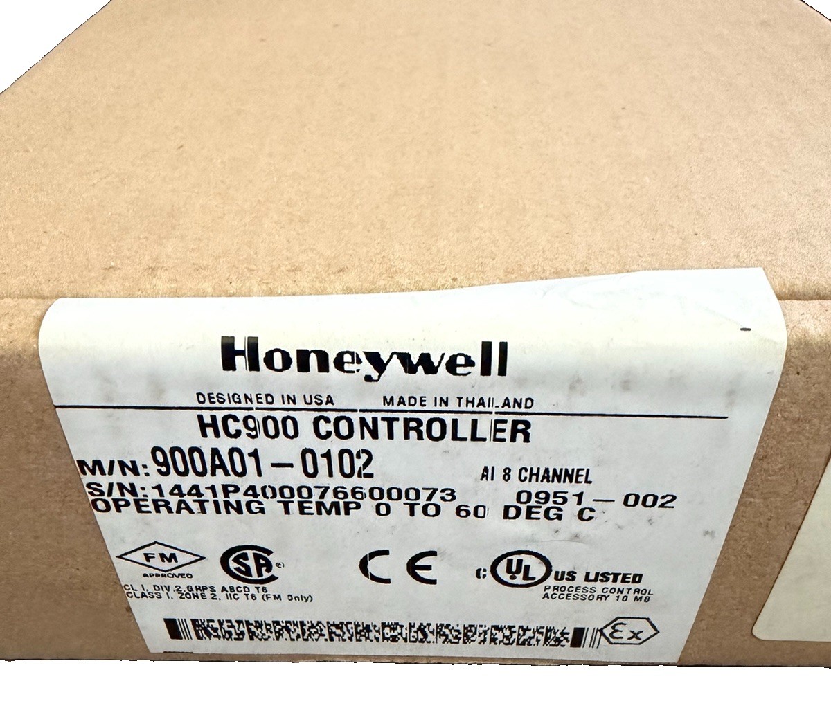 Honeywell HC900 Controller 900A01-0102 Analog INPUT Module 8 Channel