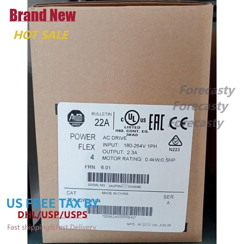 Allen-Bradley 22A-A2P3N104 POWERFLEX 4 22AA2P3N104 US Free Tax